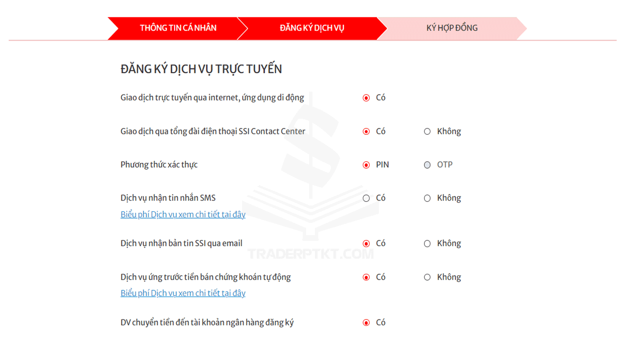 Đăng ký dịch vụ trực tuyến