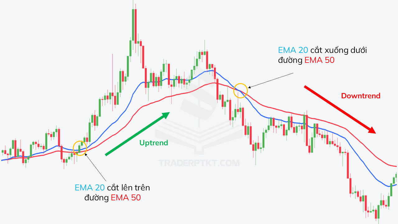 Đường trung bình EMA 20 và 50