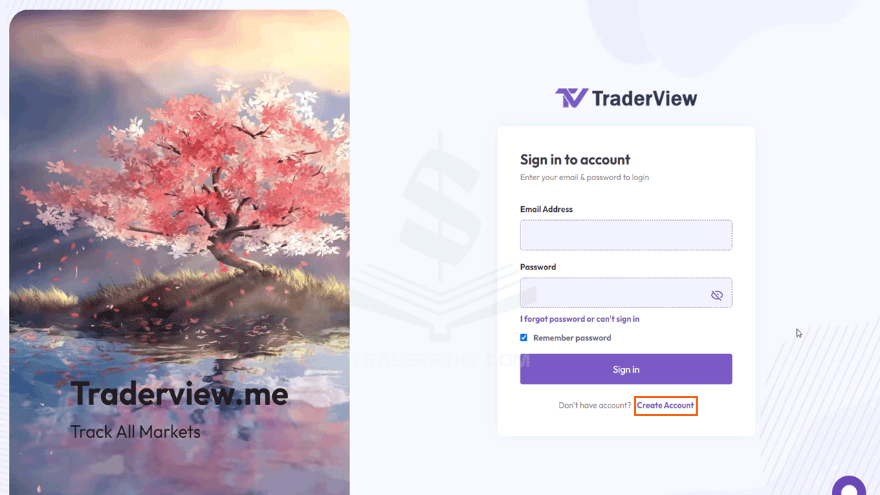 Cách đăng kí tạo tài khoản TraderView
