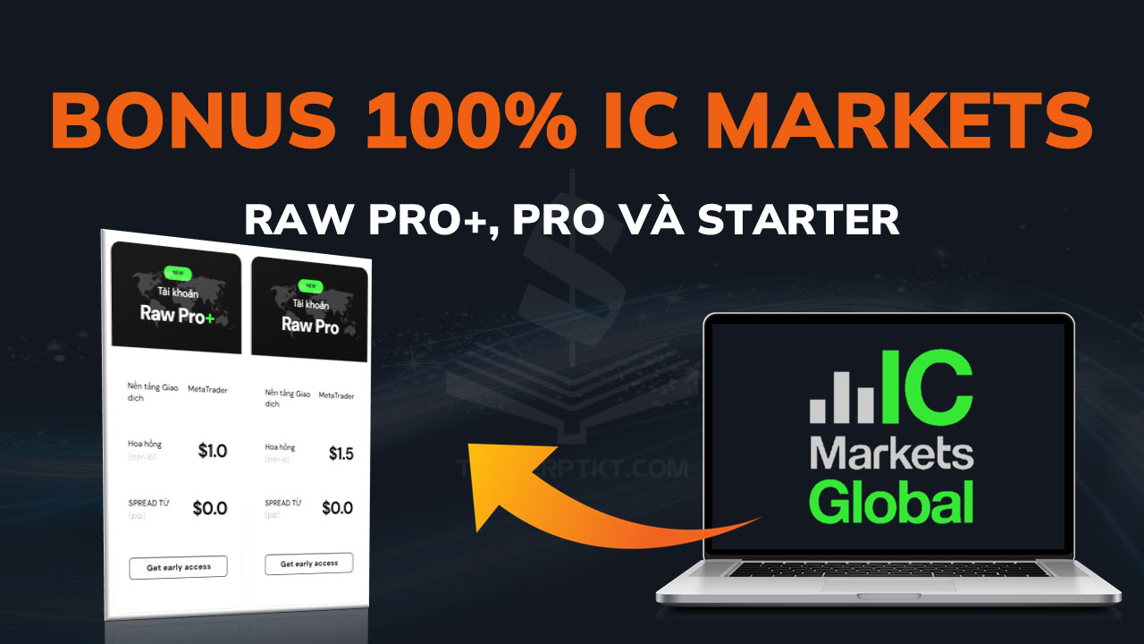 Nhận Thưởng 100% Tiền Nạp sàn IC Markets